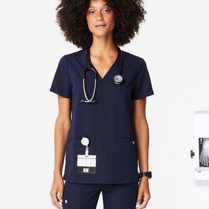 Figs navy Casma top - medium